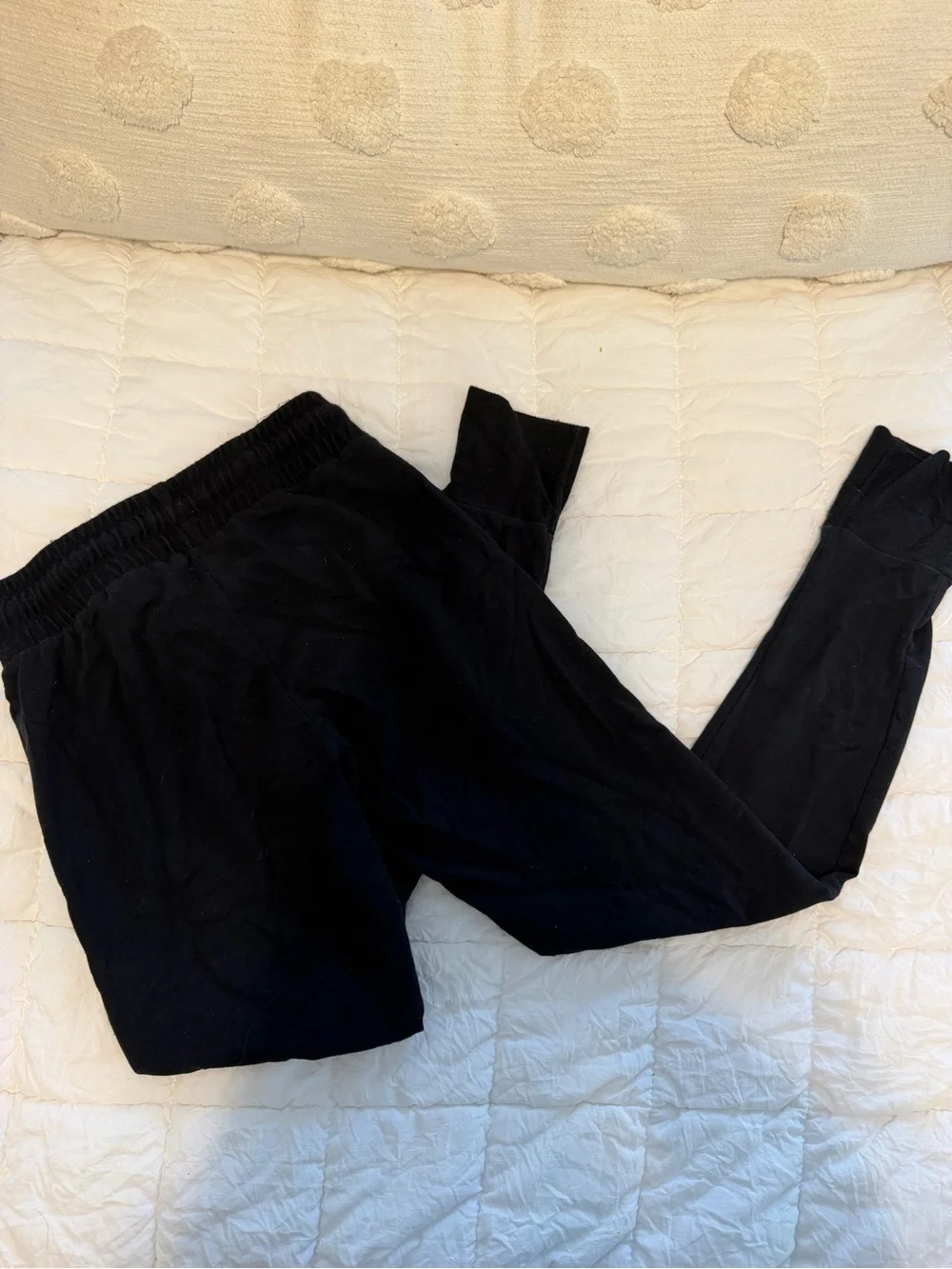 Free People Black Lounge Track Joggers